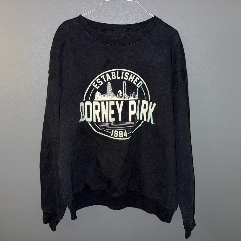 🔔LOWEST PRICE🎡 Dorney Park Black Sweatshirt, Size Medium